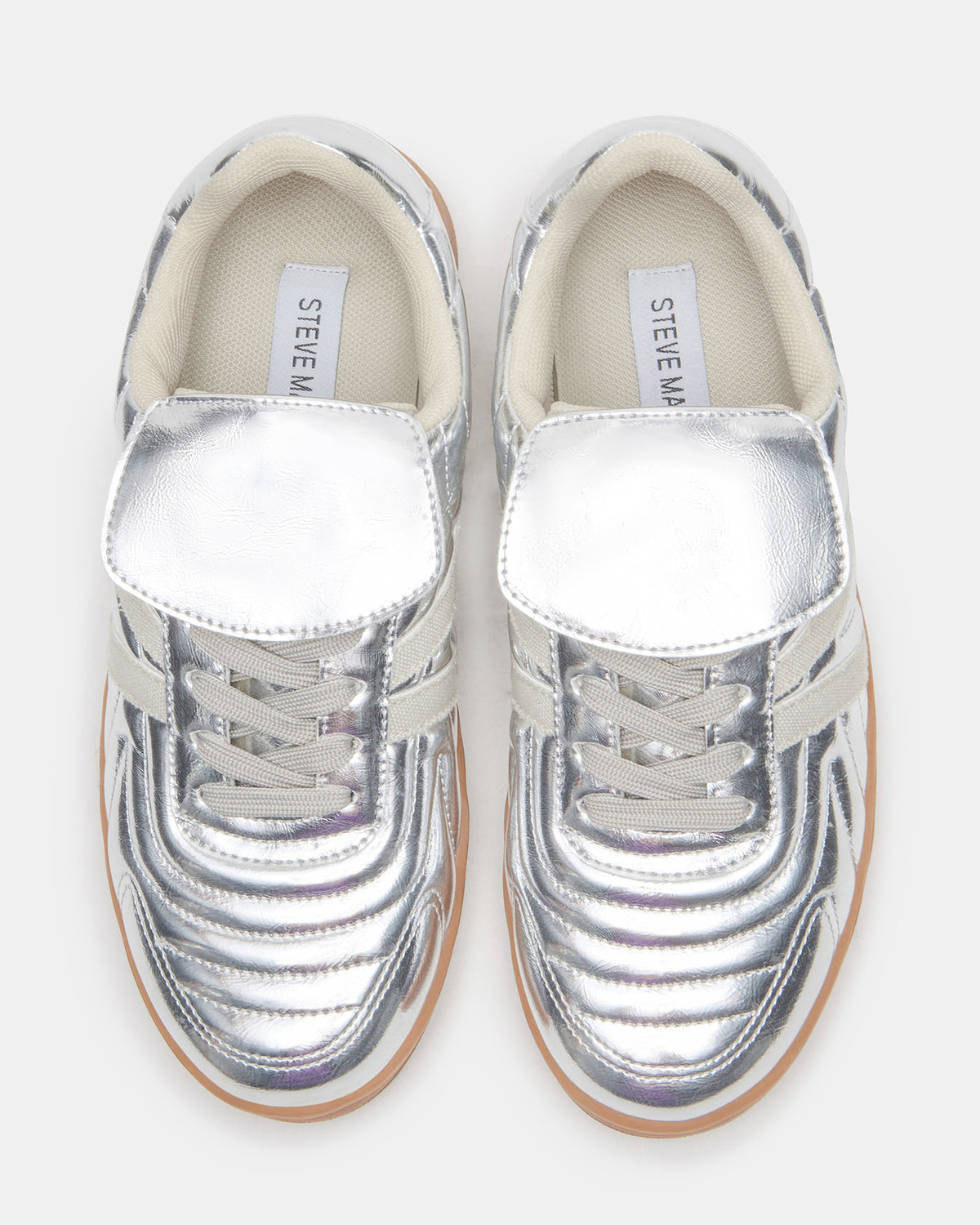 Steve Madden MADRID Silver Women's Low-Top Sneakers