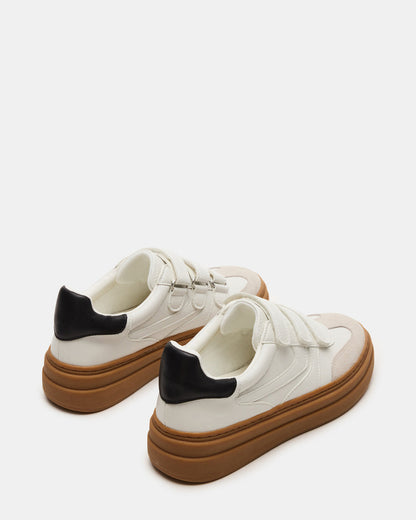 Steve Madden DASH White Multi Women's Low-Top Platform Velcro Sneaker