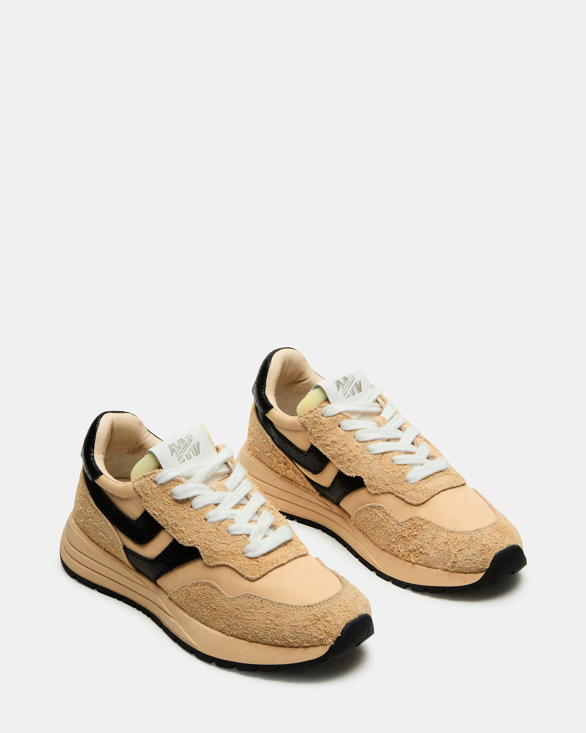 Steve Madden BURST Tan/Multi Women's Low-Top Lace-Up Sneaker