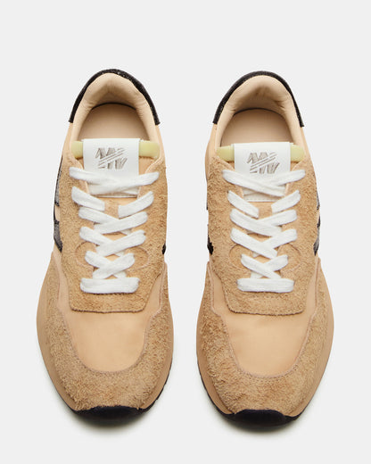Steve Madden BURST Tan/Multi Women's Low-Top Lace-Up Sneaker