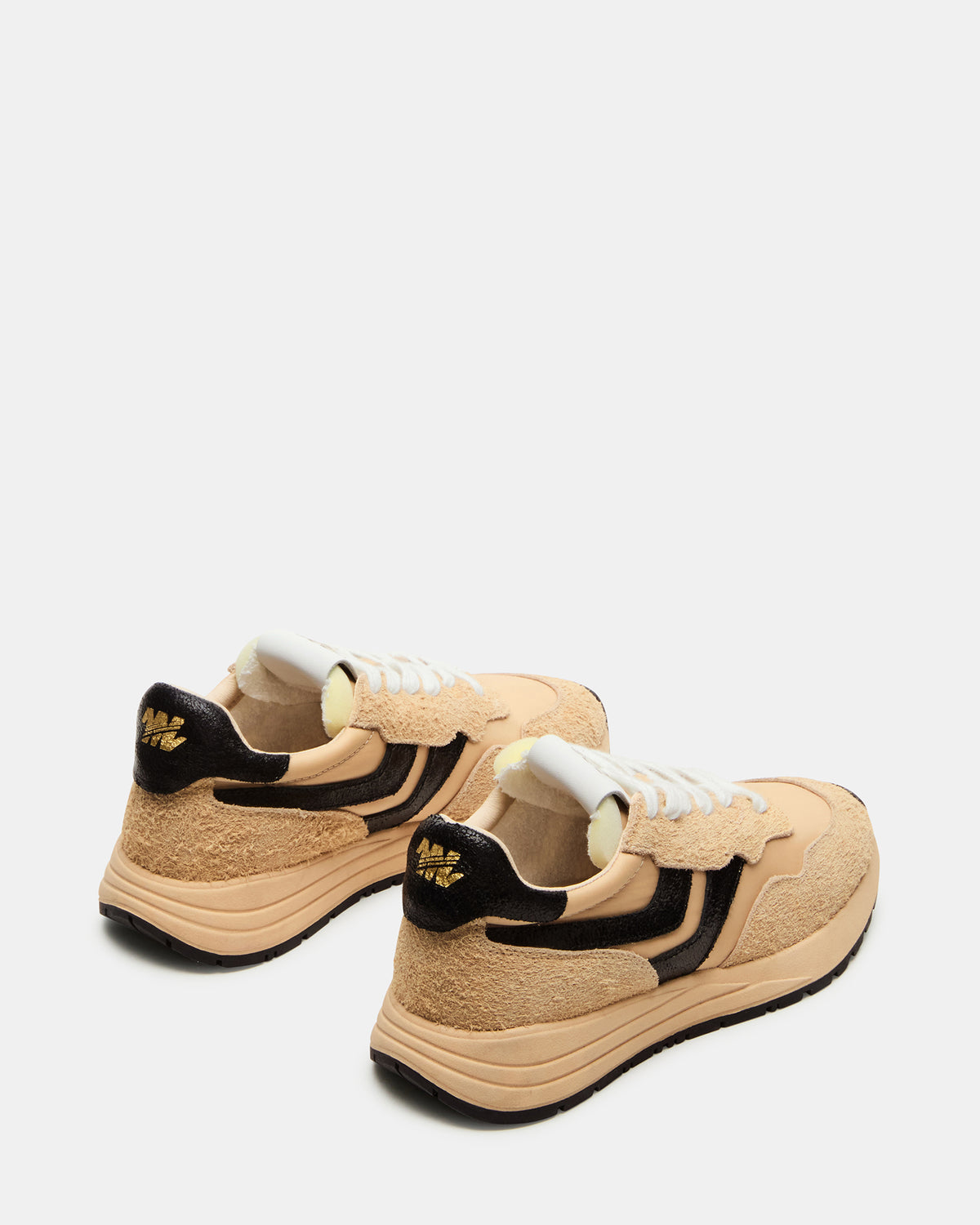 Steve Madden BURST Tan/Multi Women's Low-Top Lace-Up Sneaker