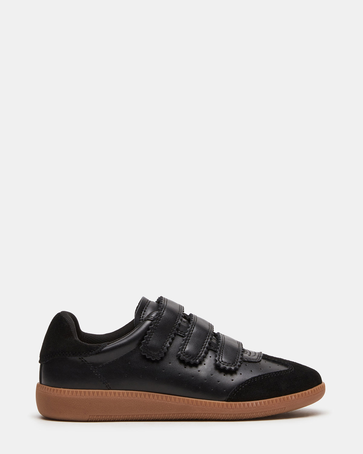Steve Madden MOMENTUM Black Velcro Low-Top Women's Sneakers