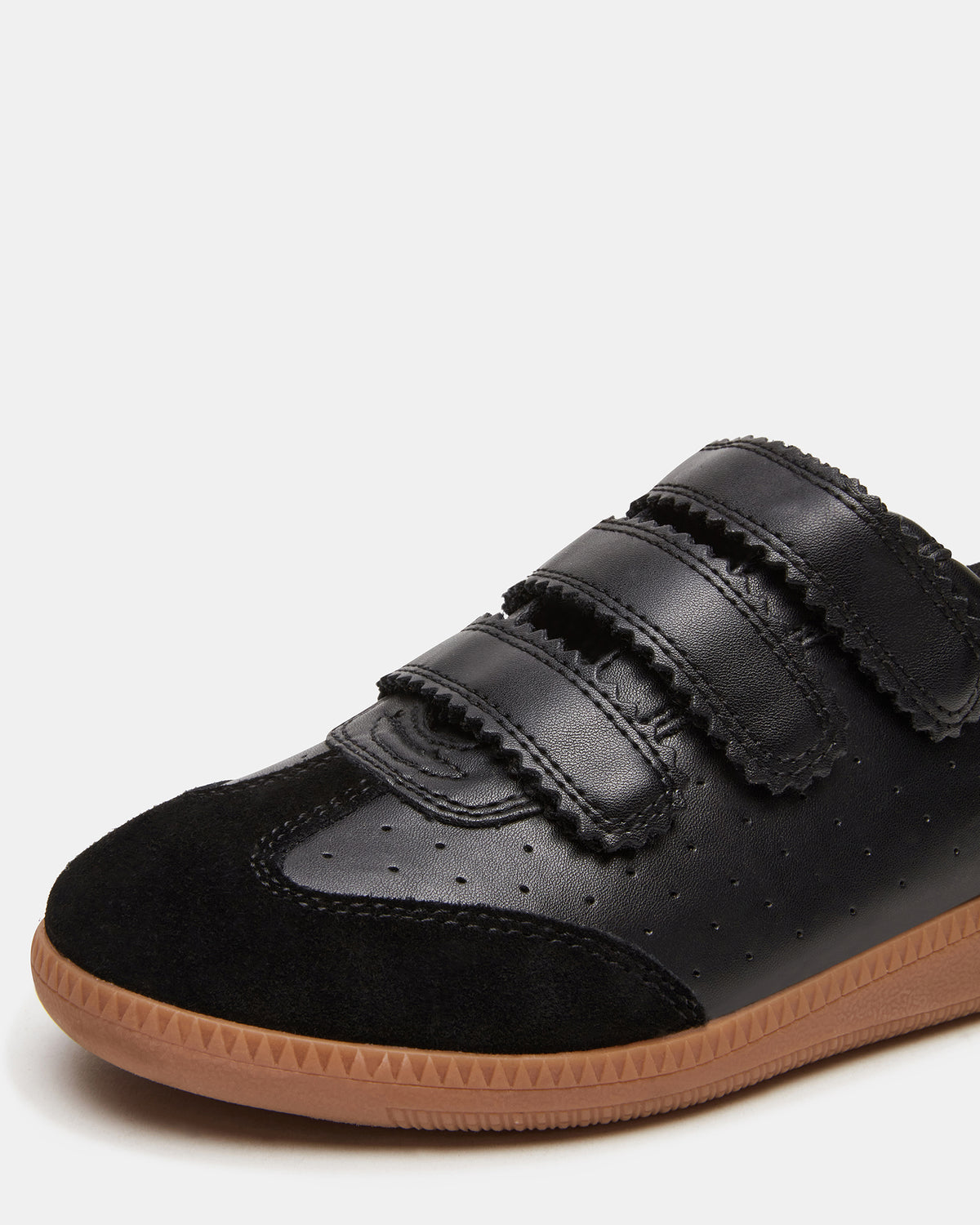 Steve Madden MOMENTUM Black Velcro Low-Top Women's Sneakers