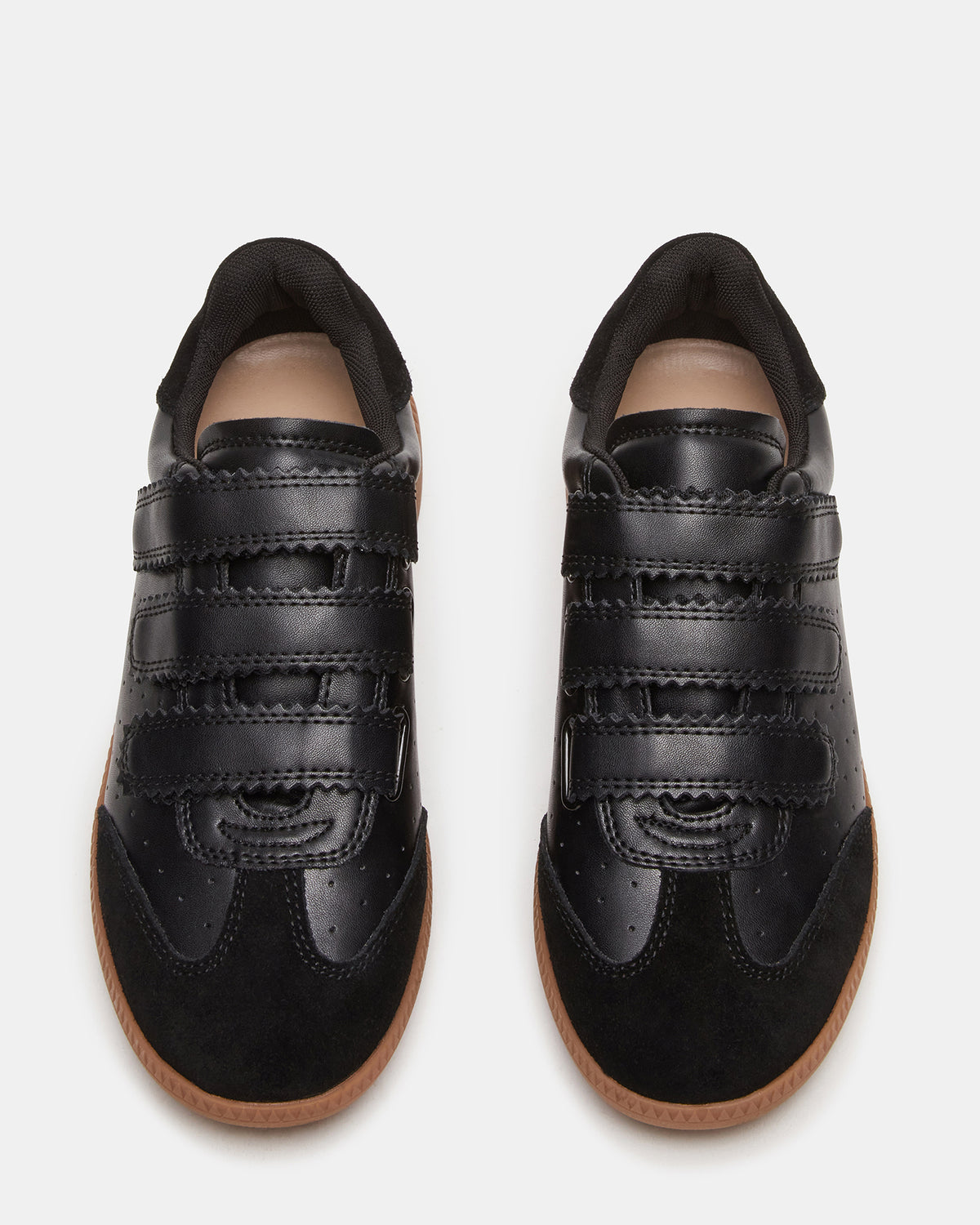 Steve Madden MOMENTUM Black Velcro Low-Top Women's Sneakers
