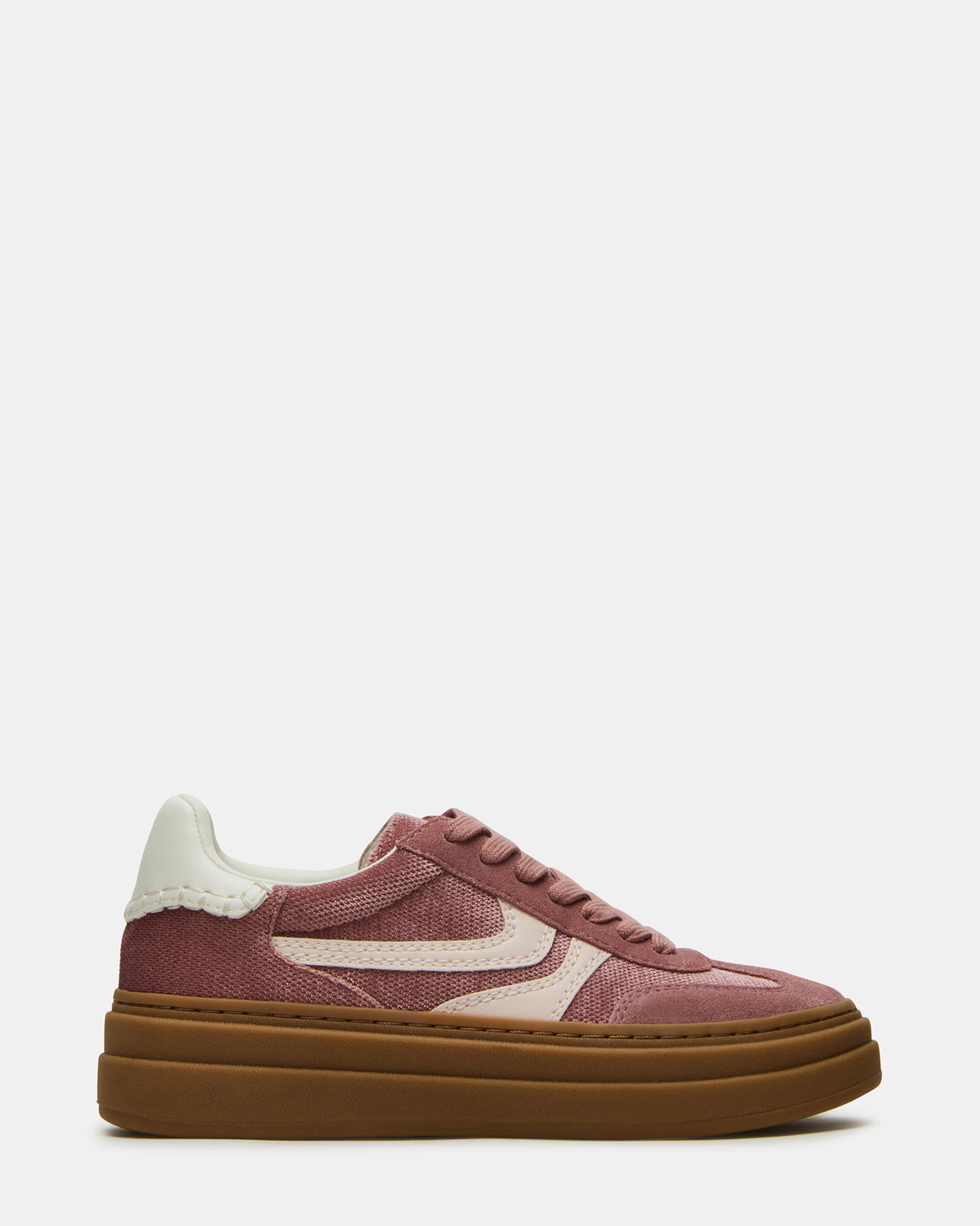 Steve Madden DODGE Mauve Low-Top Platform Women's Sneaker