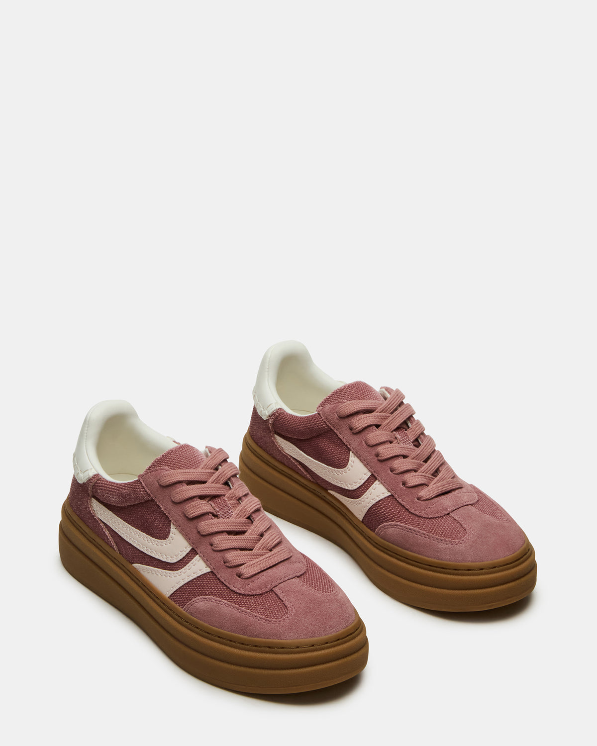 Steve Madden DODGE Mauve Low-Top Platform Women's Sneaker