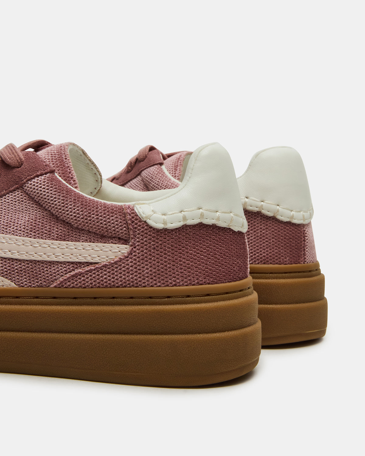 Steve Madden DODGE Mauve Low-Top Platform Women's Sneaker