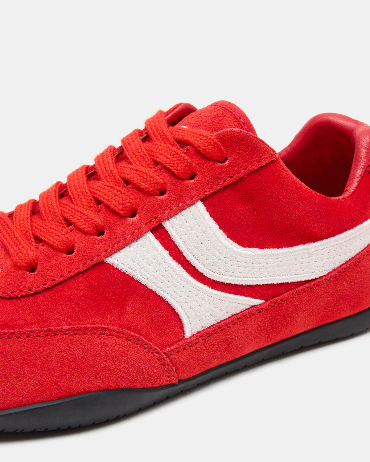 Steve Madden DOBSON Red Women's Low-Top Lace-Up Sneaker