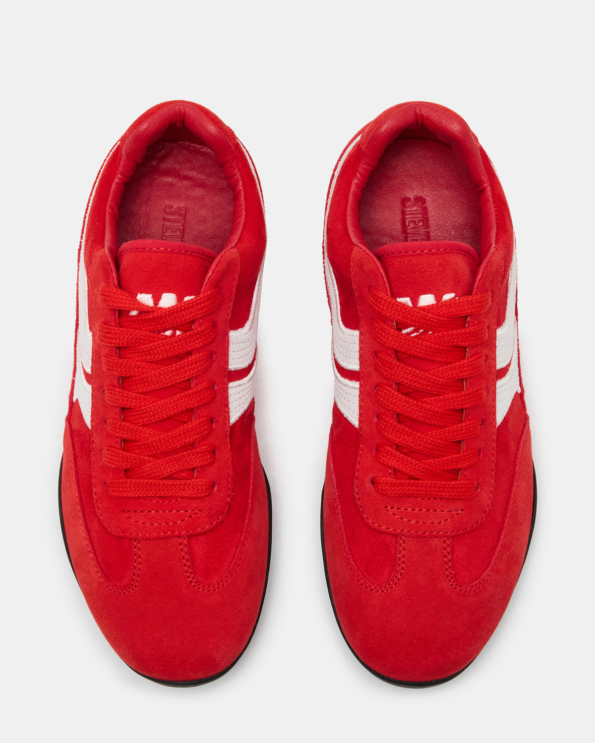 Steve Madden DOBSON Red Women's Low-Top Lace-Up Sneaker