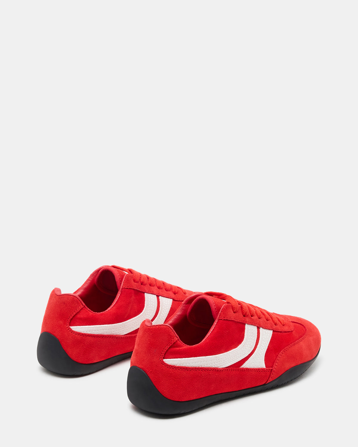 Steve Madden DOBSON Red Women's Low-Top Lace-Up Sneaker