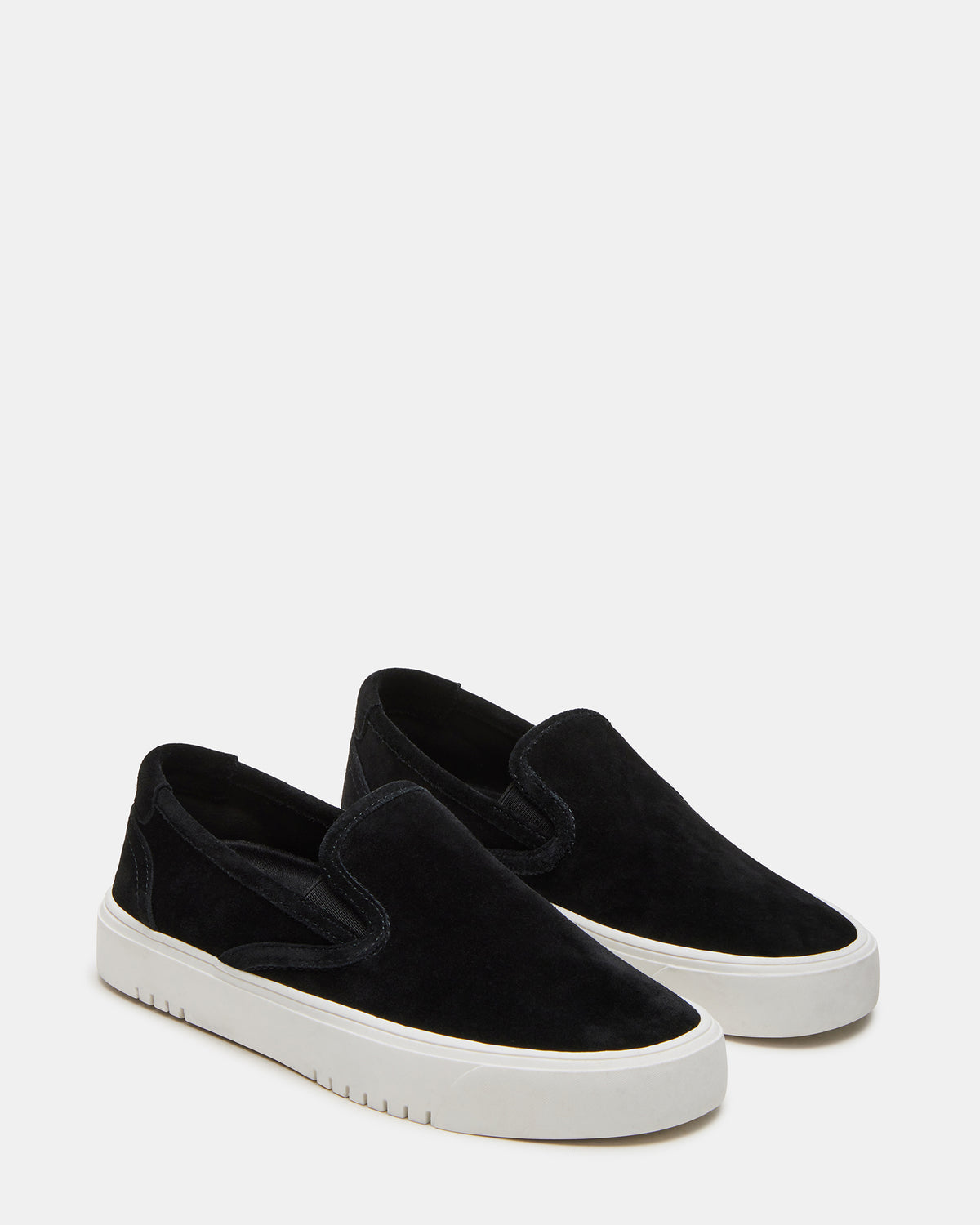 Steve Madden MURPHY Black Suede Low-Top Sneaker | Women's Sneakers