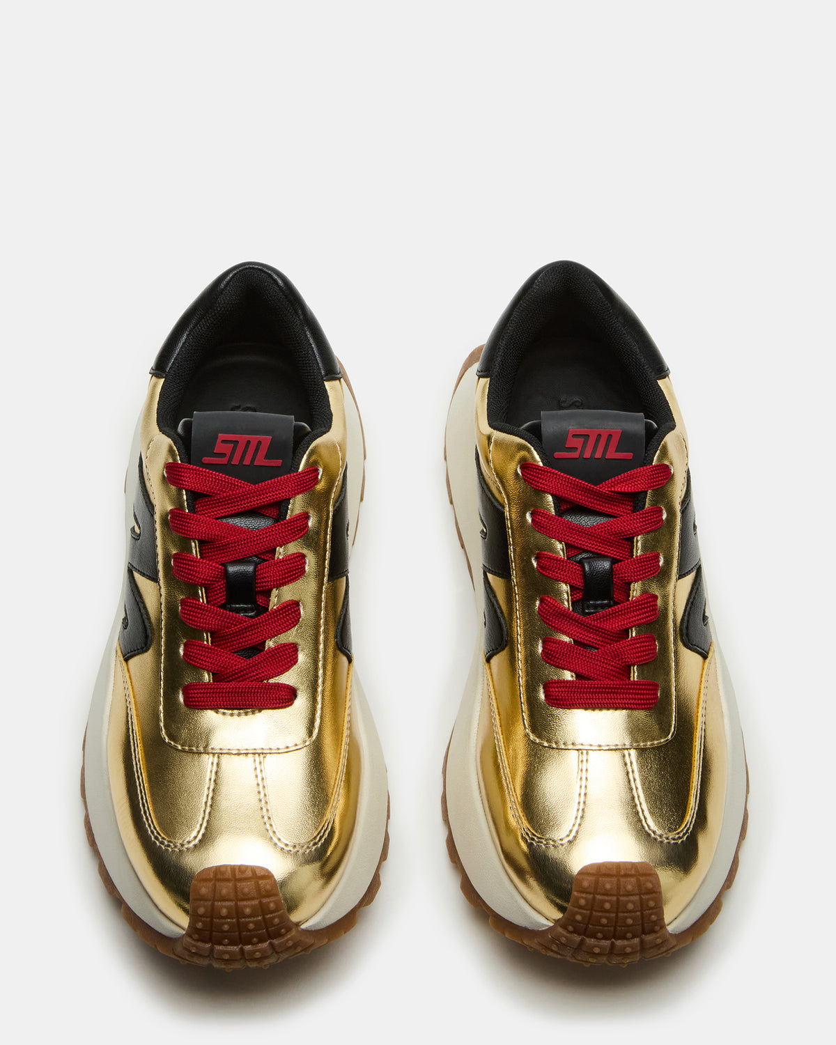 Steve Madden SUPERCAMPO Gold Multi Women's Platform Low-Top Sneaker