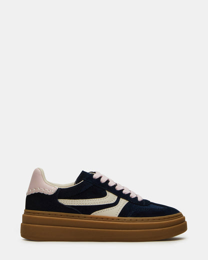 Steve Madden DODGE Navy Low-Top Platform Women's Sneaker