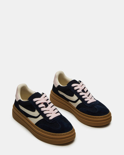 Steve Madden DODGE Navy Low-Top Platform Women's Sneaker