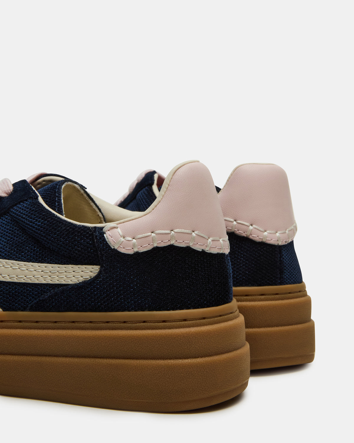 Steve Madden DODGE Navy Low-Top Platform Women's Sneaker