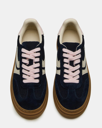 Steve Madden DODGE Navy Low-Top Platform Women's Sneaker