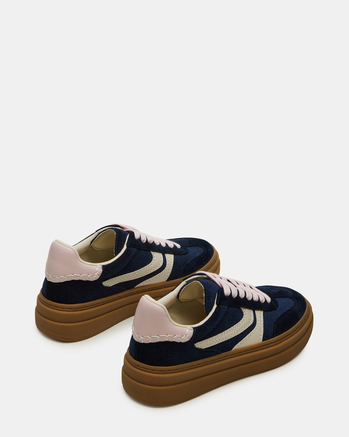 Steve Madden DODGE Navy Low-Top Platform Women's Sneaker