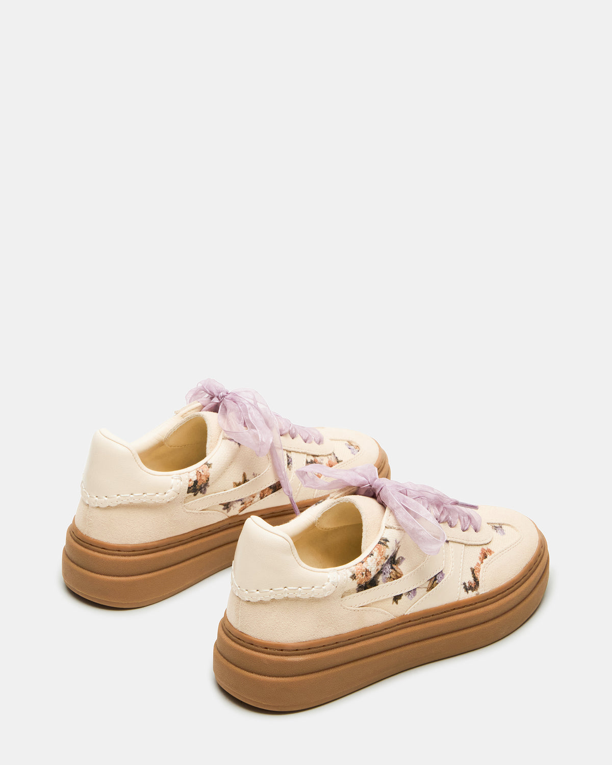 Steve Madden DODGE Floral Multi Low-Top Platform Women's Sneaker