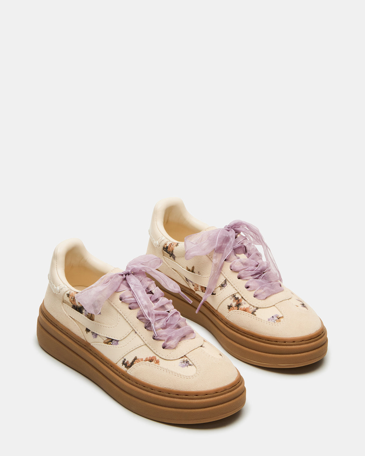 Steve Madden DODGE Floral Multi Low-Top Platform Women's Sneaker