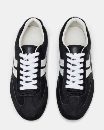 Steve Madden DOBSON Black Multi Women's Low-Top Lace-Up Sneaker