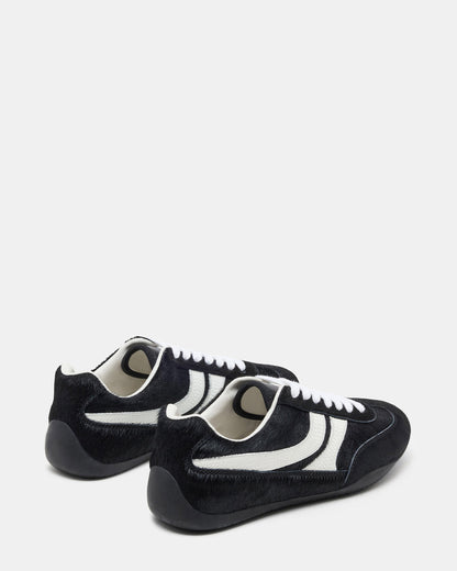 Steve Madden DOBSON Black Multi Women's Low-Top Lace-Up Sneaker