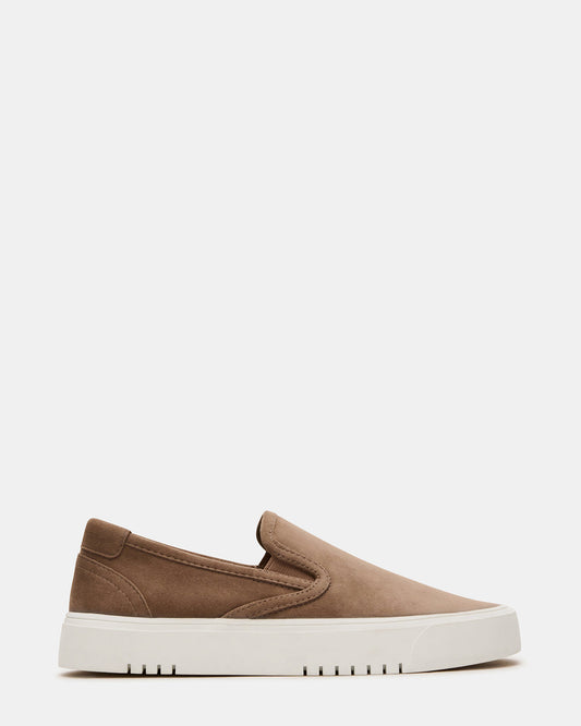 Steve Madden MURPHY Taupe Suede Low-Top Sneaker | Women's Sneakers