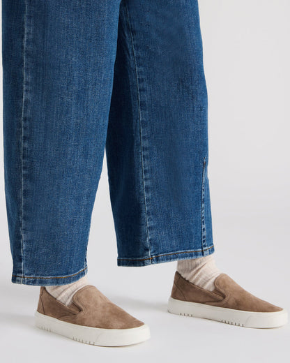 Steve Madden MURPHY Taupe Suede Low-Top Sneaker | Women's Sneakers
