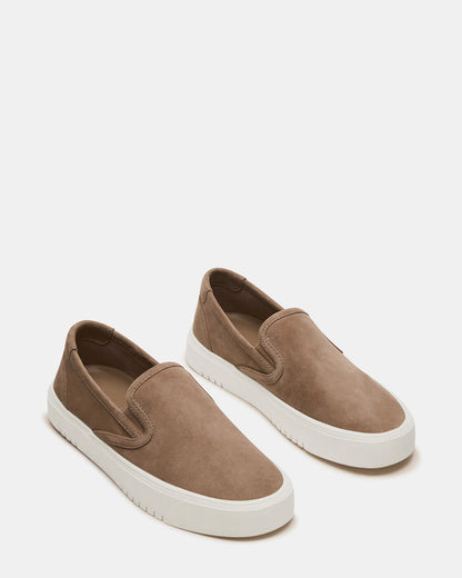 Steve Madden MURPHY Taupe Suede Low-Top Sneaker | Women's Sneakers