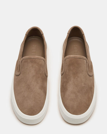 Steve Madden MURPHY Taupe Suede Low-Top Sneaker | Women's Sneakers