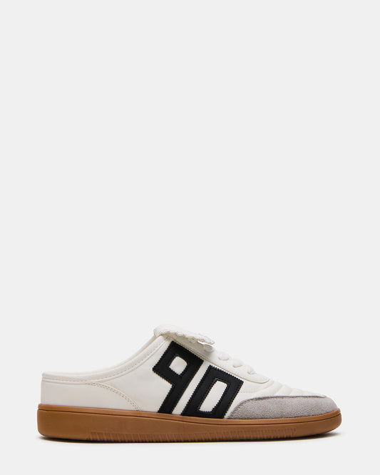 Steve Madden NOSTALGIC White Multi Women's Low-Top Slip-On Mule Sneaker