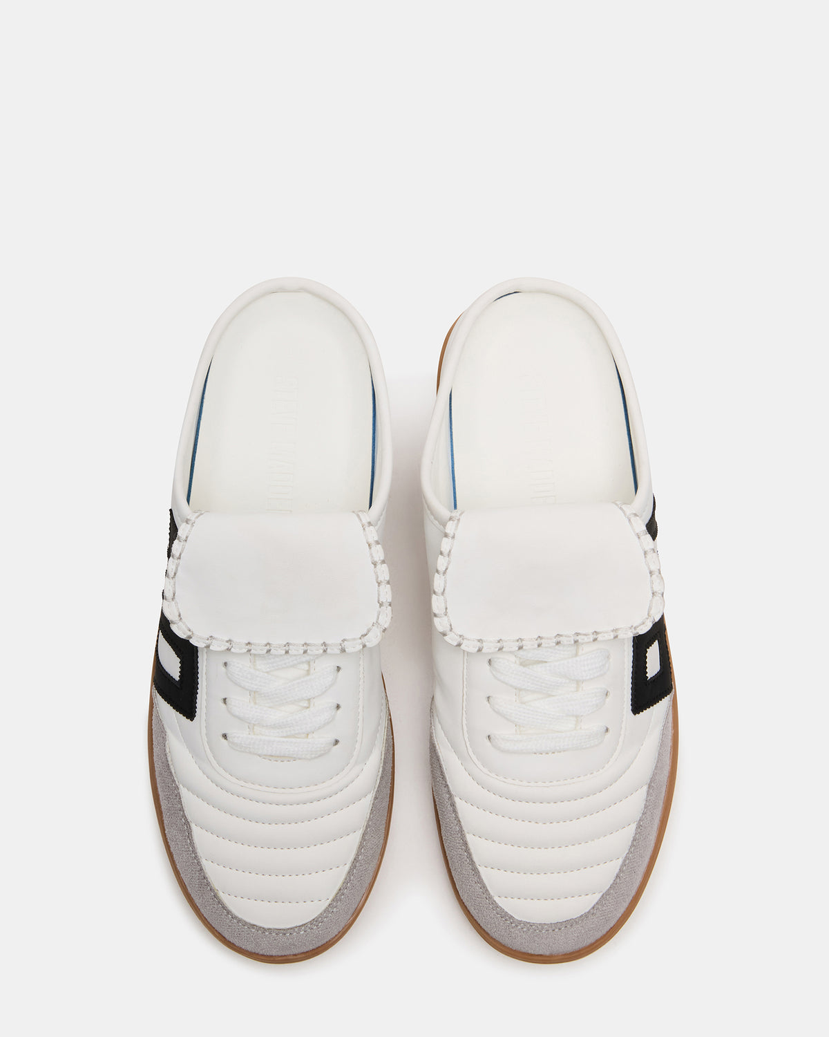 Steve Madden NOSTALGIC White Multi Women's Low-Top Slip-On Mule Sneaker
