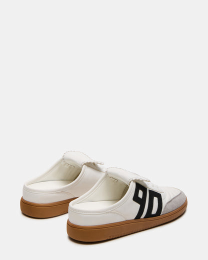 Steve Madden NOSTALGIC White Multi Women's Low-Top Slip-On Mule Sneaker