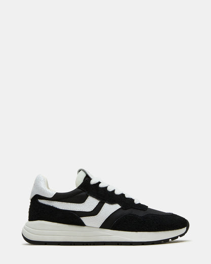 Steve Madden BURST Black Multi Women's Low-Top Lace-Up Sneaker