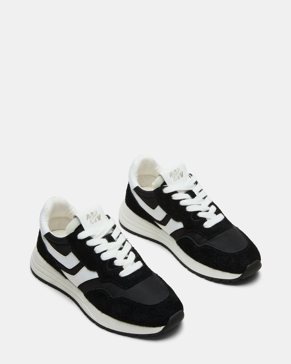 Steve Madden BURST Black Multi Women's Low-Top Lace-Up Sneaker