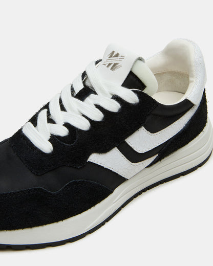 Steve Madden BURST Black Multi Women's Low-Top Lace-Up Sneaker