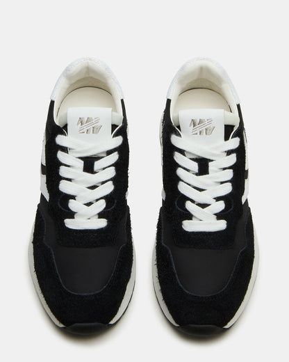 Steve Madden BURST Black Multi Women's Low-Top Lace-Up Sneaker