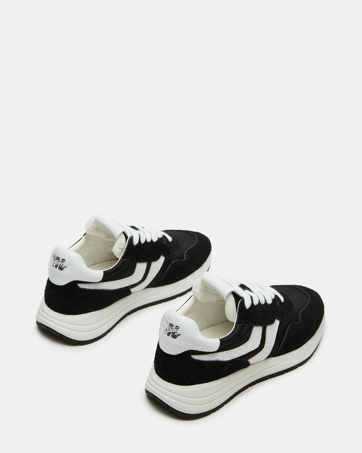 Steve Madden BURST Black Multi Women's Low-Top Lace-Up Sneaker