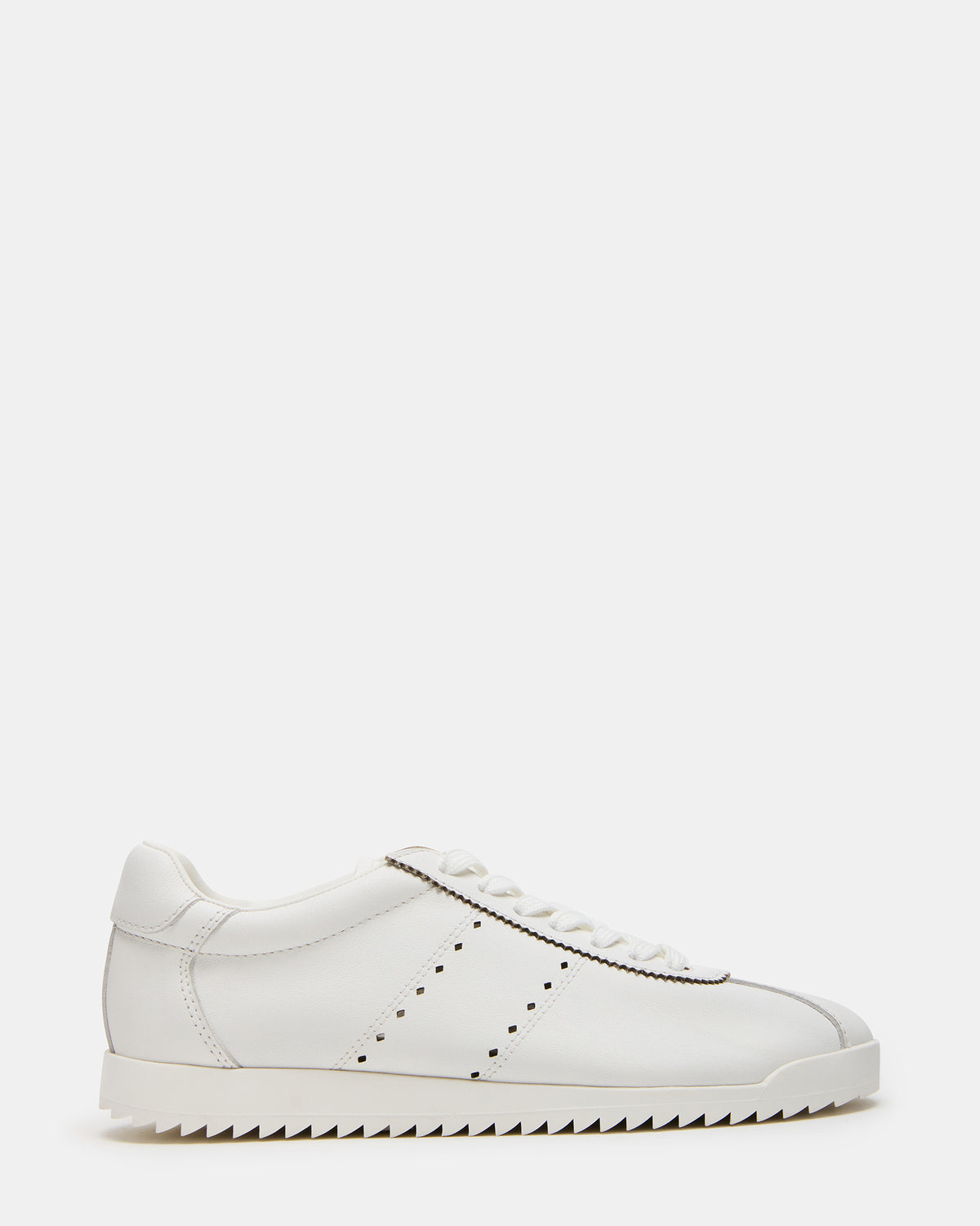 Steve Madden MIRAGE White Leather Women's Low-Top Sneaker
