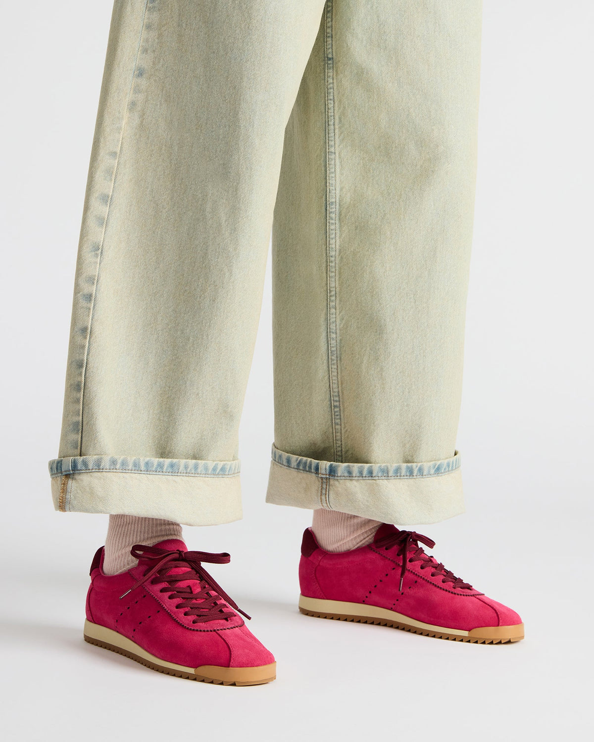 Steve Madden MIRAGE Hot Pink Low-Top Sneaker | Women's Sneakers