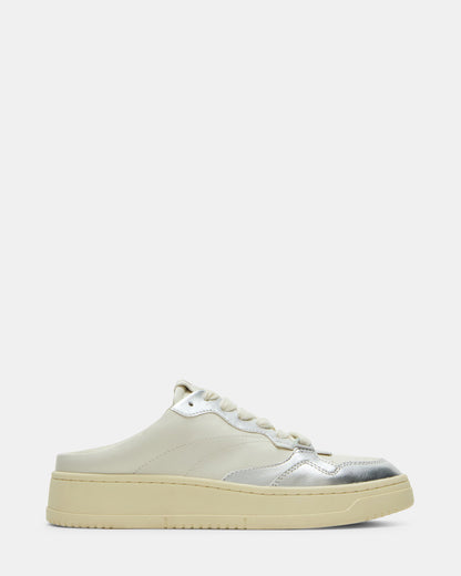 Steve Madden JENSEN Silver Multi Slip-On Low-Top Mule Sneaker | Women's Sneakers