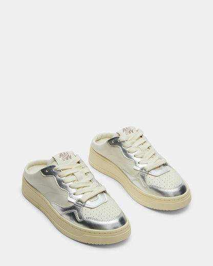 Steve Madden JENSEN Silver Multi Slip-On Low-Top Mule Sneaker | Women's Sneakers