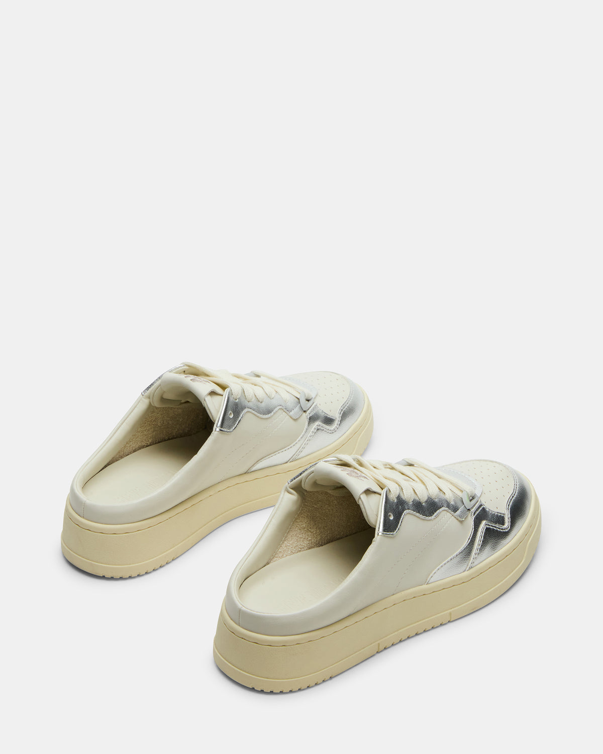 Steve Madden JENSEN Silver Multi Slip-On Low-Top Mule Sneaker | Women's Sneakers