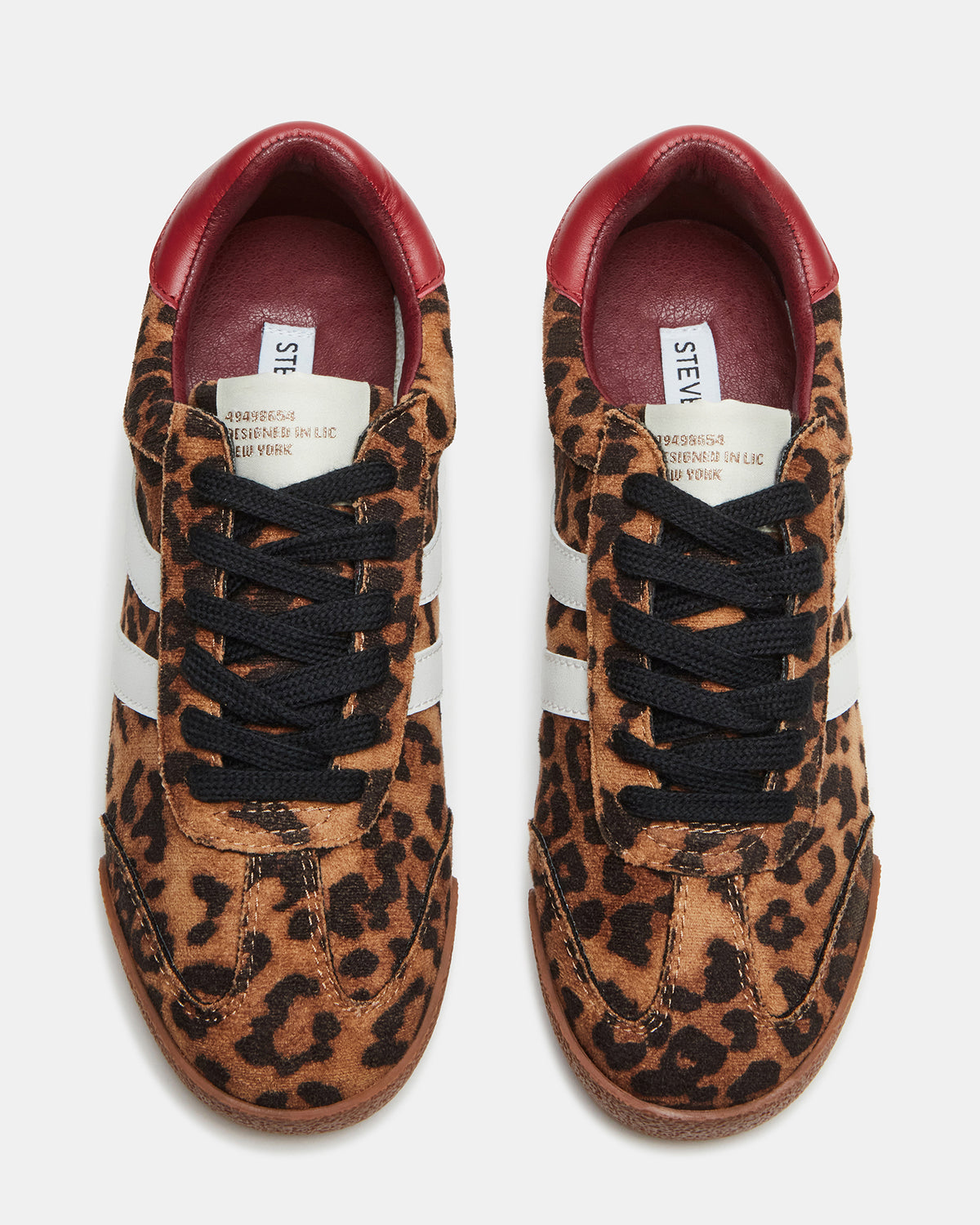 Steve Madden HUDSIN Leopard Women's Lace-Up Low-Top Sneaker