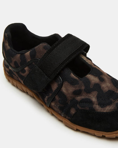 Steve Madden AGILITY Leopard Velcro Women's Mary Jane Low-Top Sneaker