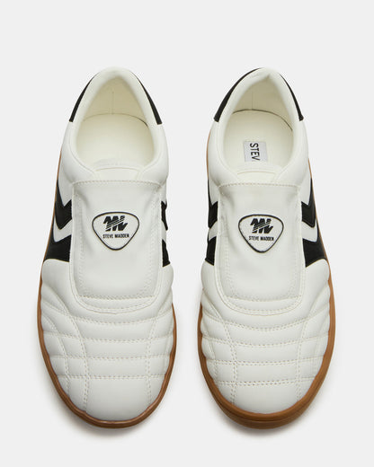 Steve Madden BOLT Black/White Low-Top Sneaker | Women's Sneakers