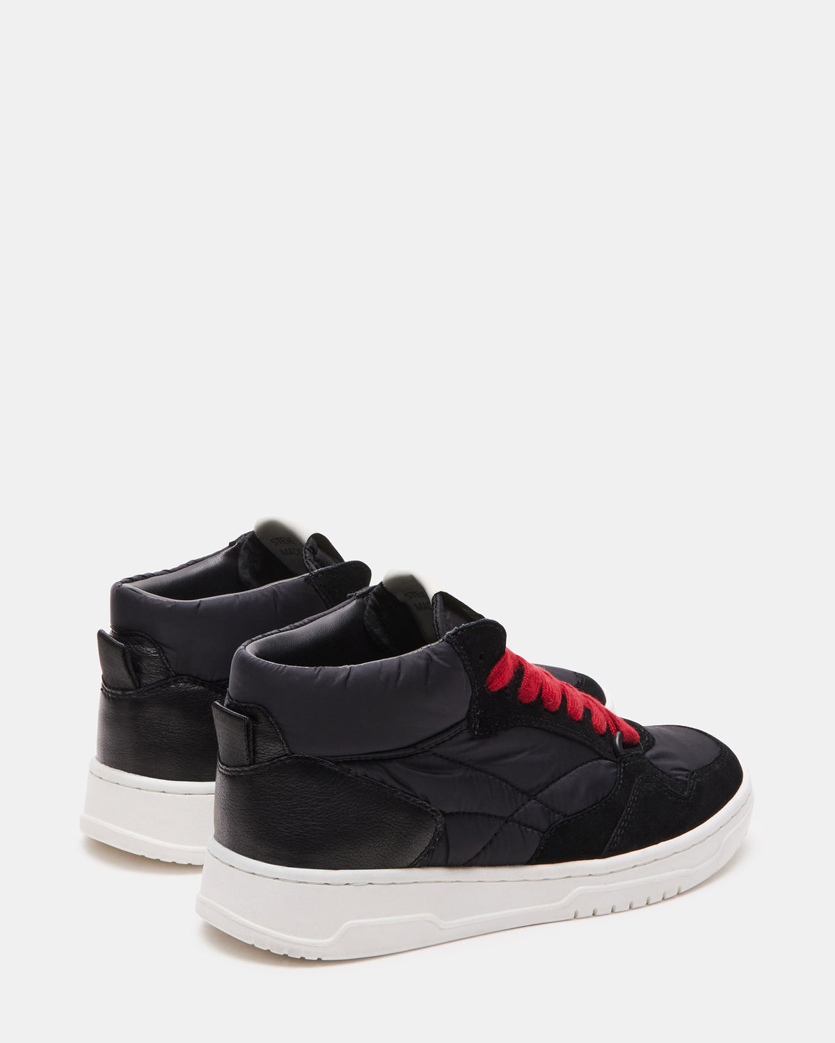 Steve Madden EVERETT Black Multi High-Top Lace-Up Sneaker | Women's Sneakers
