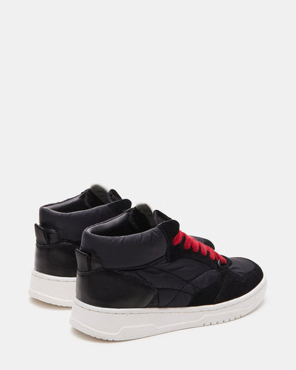 Steve Madden EVERETT Black Multi High-Top Lace-Up Sneaker | Women's Sneakers