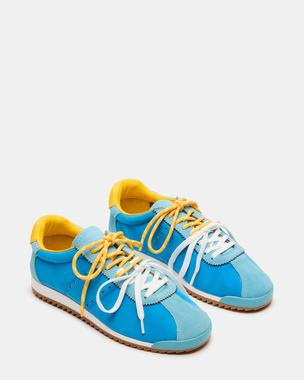 Steve Madden MIRAGE Blue/Yellow Low-Top Sneaker | Women's Sneakers