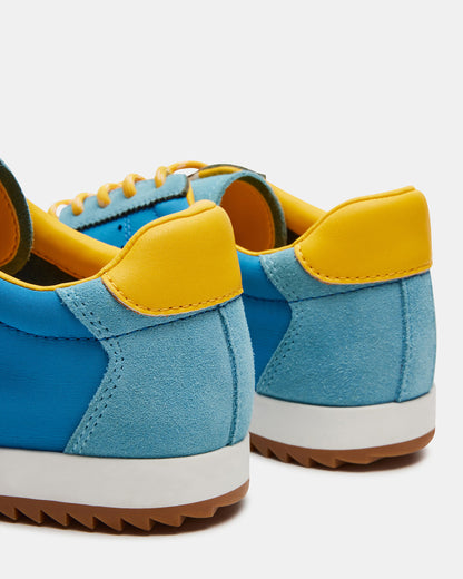 Steve Madden MIRAGE Blue/Yellow Low-Top Sneaker | Women's Sneakers