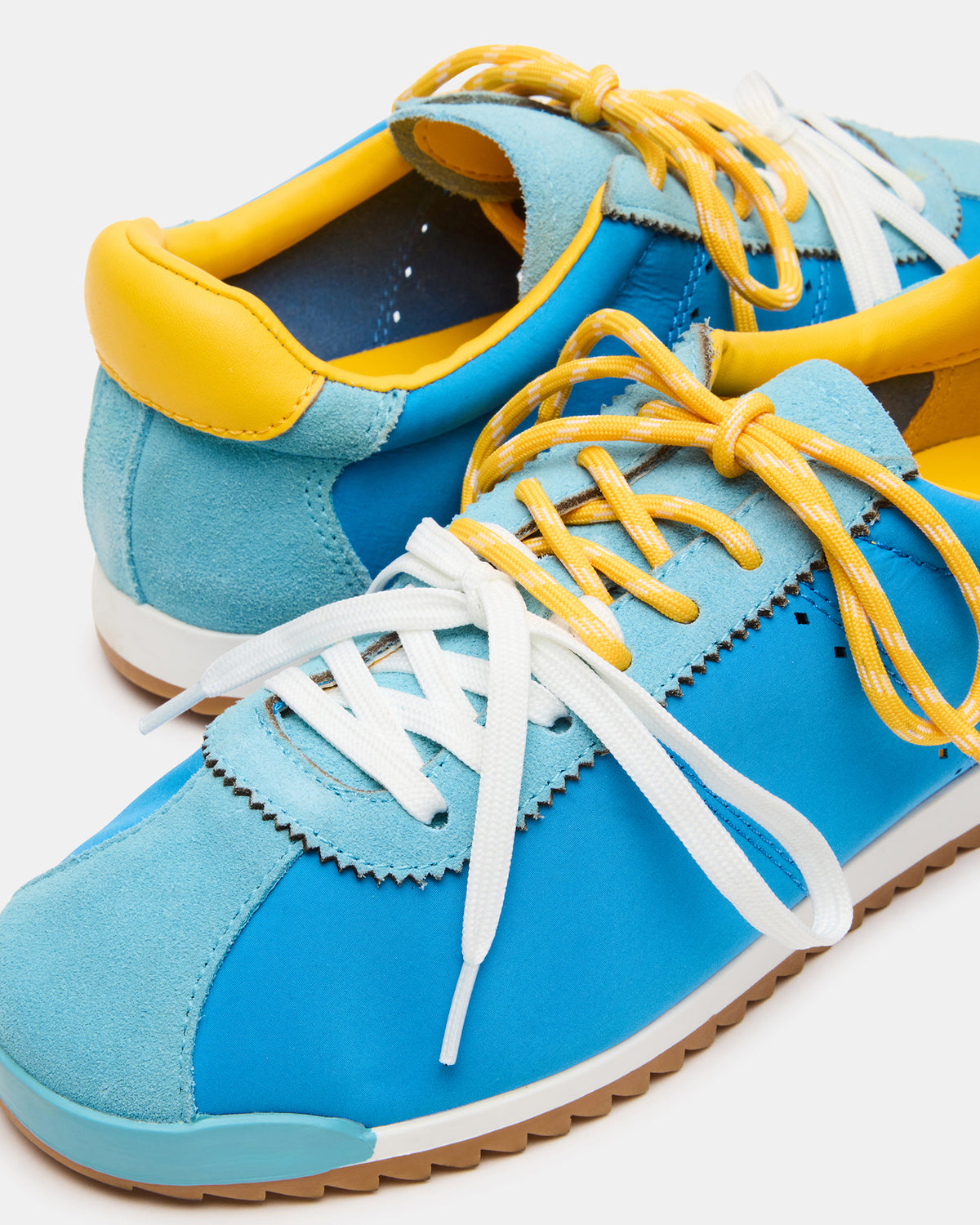Steve Madden MIRAGE Blue/Yellow Low-Top Sneaker | Women's Sneakers